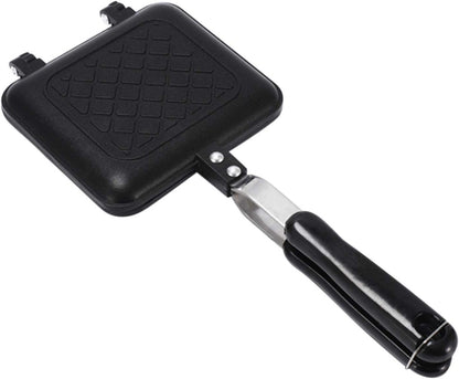 Double-Sided Frying Pan, Non-Stick Sandwich Maker, Grilled Sandwich and Panini Maker, Waffle Pancake Griddle Pan
