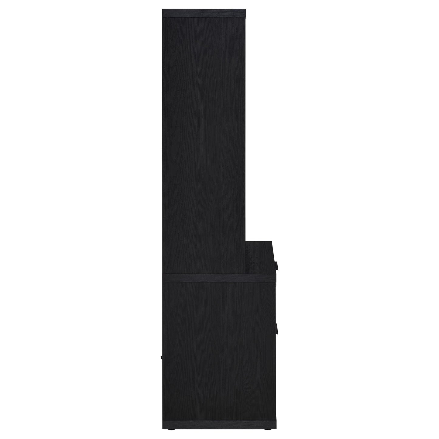 Coaster Home Furnishings Westpark 3-Shelf Bookcase USB and Lockable Drawer Black