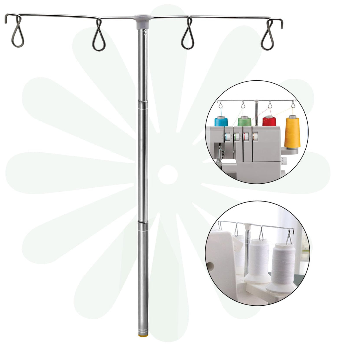 YEQIN Telescopic Thread Stand Compatible with Singer 14CG, 14HD, 14SH, 14U, 14U234 Serger Overlock Machine