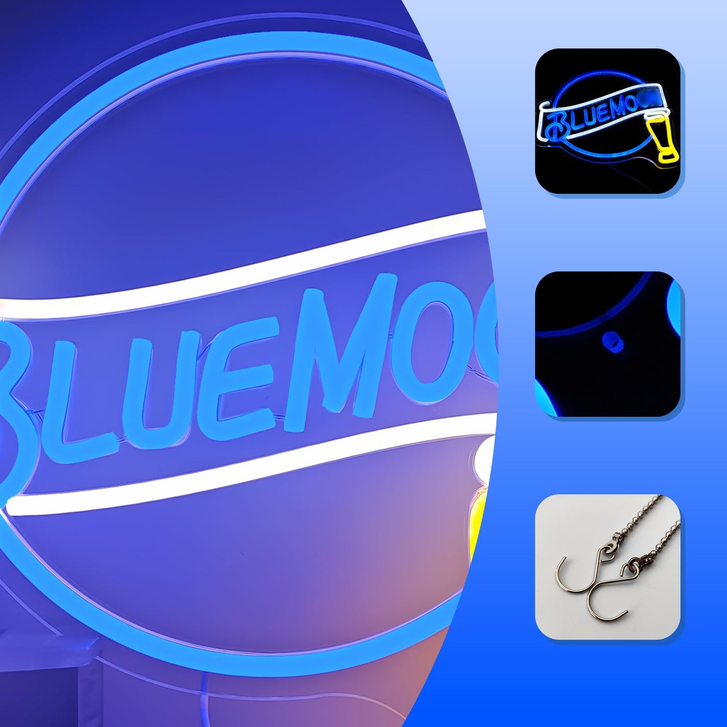 Beer Neon Sign Dimmable Western Rodeo Neon Light Signs for Wall Decor Cowboy Neon Sign for Man Cave Home Bar Beer Club Pub Bistro
