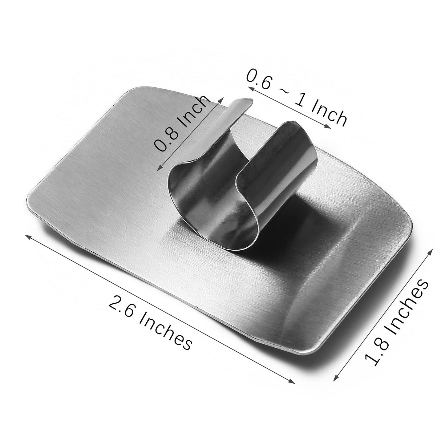 Finger Guards for Cutting, Stainless Steel 304 Finger Guard for Cutting Food, Finger Protectors, Finger Protector, Avoid Hurting when Slicing and Dicing, Black 4 Pieces