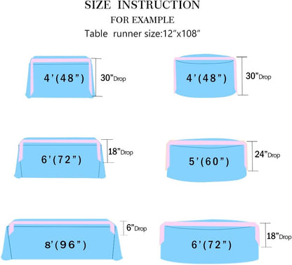 ShiDianYi Turquoise Sequin Table Runner, 14" x 108" Aqua Blue