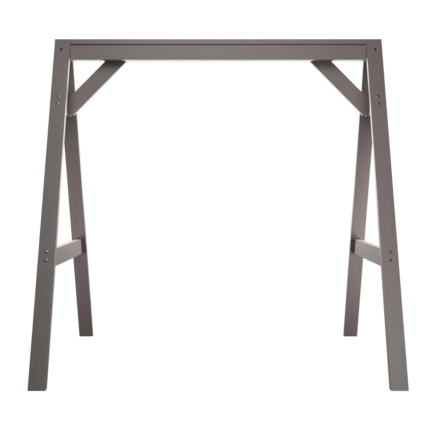 Amish Casual 4/5 Foot A-Frame Porch Swing Stand in Semi Solid Grey Stain - Treated Wood Outdoor Stand for Swings, Made in The USA by Amish Craftsmen