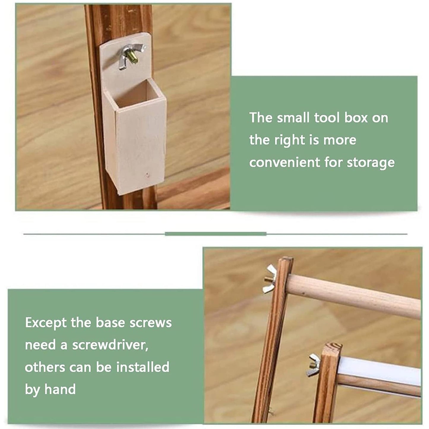Adjustable Cross Stitch Frame Stand, 360° Rotating Wooden Embroidery Holder, Hands-Free Tool for Needlework & Craft Sewing