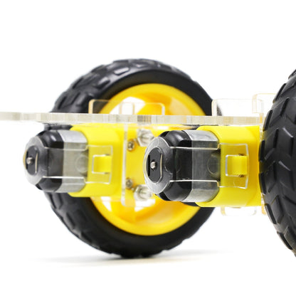 The perseids DIY Robot Smart Car Chassis Kit with Speed Encoder, 2 Wheels and and Battery Box for Adult Age 16+ (2 Wheels)