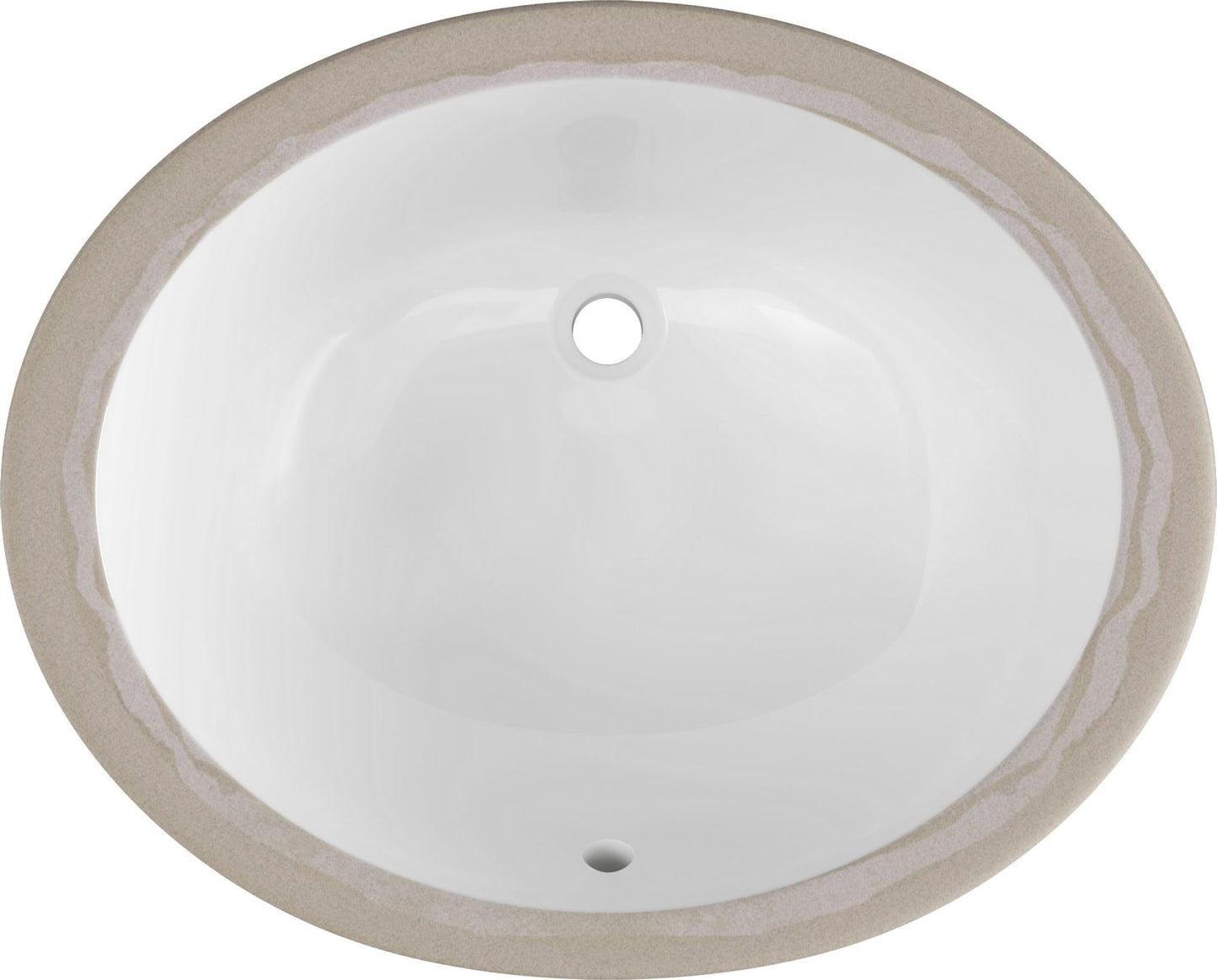 PROFLO PF1714UA Comstock 19-1/2" Oval Vitreous China Undermount Bathroom Sink with Overflow - White