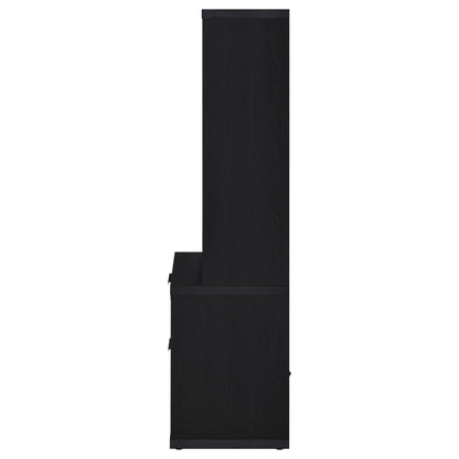 Coaster Home Furnishings Westpark 3-Shelf Bookcase USB and Lockable Drawer Black