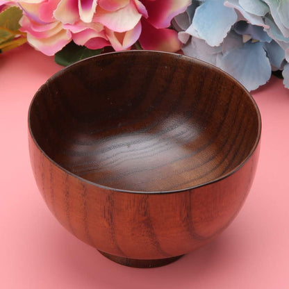 Solid Wood Acacia Wave Serving Bowl, Handmade Natural Root Wood Crafts Bowl for Food Storage, Tableware for Fruits,