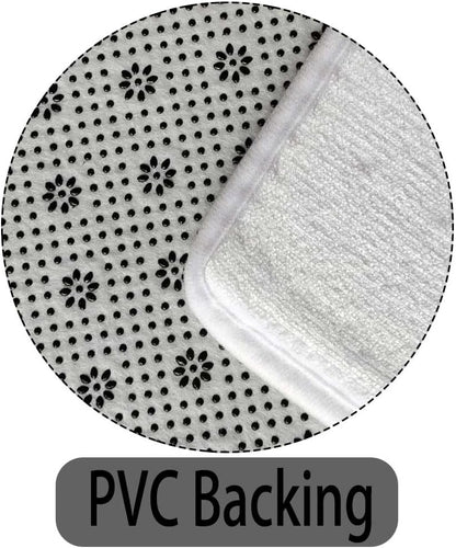 Orange Bathroom Rug Mat, Abstract Marble Non Slip Bath Mats, Soft Luxury Microfiber Floor Rug for Tub Shower
