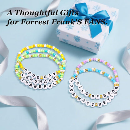 AICase for Forrest Frank Merch Friendship Bracelets, for Forest Frank Stuff Outfits for Concert Shirt Accessories Vinyl Lemonade Good Day Jewelry Poster Merchandise Gifts for Birthday Easter