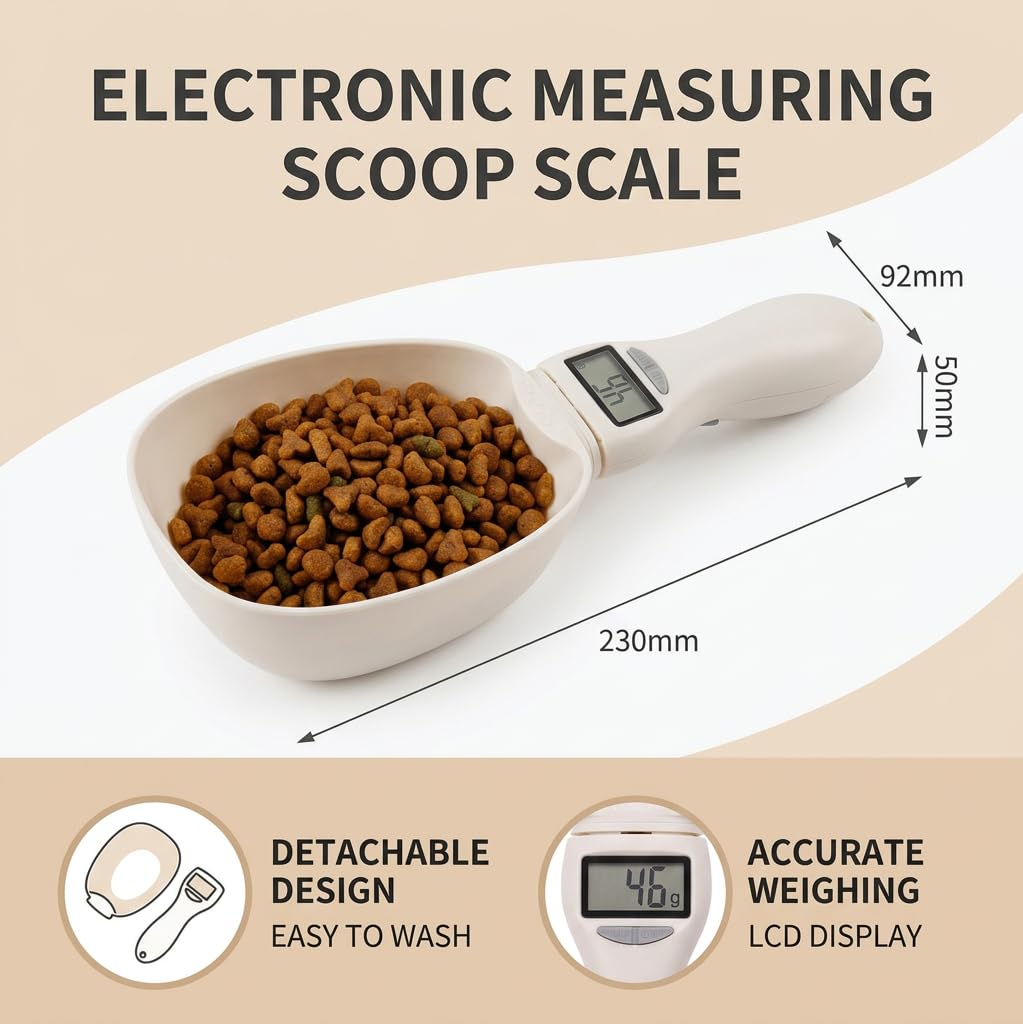 2PCS Digital Measuring Spoon Scale, Electronic Measuring Food Spoon Scale with LCD Display, 800g / 0.1g High Precision Household Weighing Scoop for Kitchen Cooking, Baking