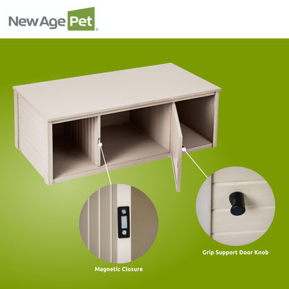 New Age Pet Lo‑Boy Versa Stand for Reptile Terrariums, Low-Profile ECOFLEX Cabinet for Stacked Large, 48" Mojave Reptile Habitats, Maple