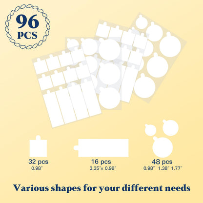 vimiroo Clear Double Sided Nano Tape,Museum Adhesive Putty, Nano Sticky Tack, Strong Self Adhesive Sticky Dots Strips, Poster Mounting Putty for Wall Hanging- Crafts Poster Decoration，Balloons 96pcs