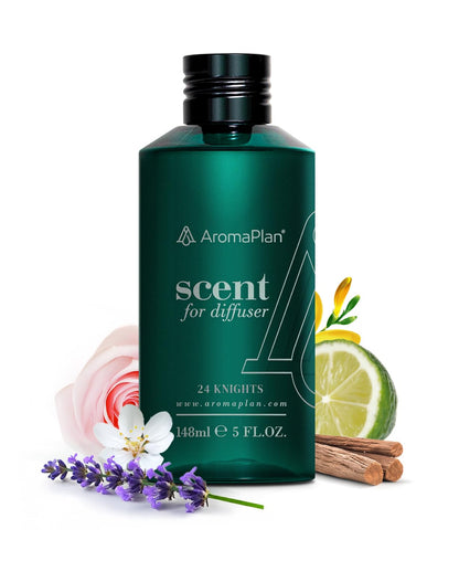 AromaPlan Hotel Scents Santal 5 Fl Oz (148ml), Home Luxury Aroma & Hotel Fragrance Diffuser Oil- Hotel Diffuser Oil for Aromatherapy- USA Made, Bigger Bottle, Bolder Aroma & Longer Lasting