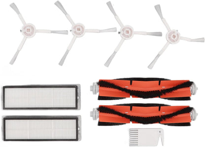 Sweeping Robot Main Brush Kit, Robot Vacuum Mop Main Brush Side Brush Filter Screen Replacement Parts