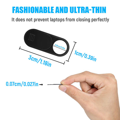 Webcam Cover Slide, Ultra Thin Phone Camera Cover, Camera Cover Blocker for Macbook, iMac, Laptop, Desktop, Pc, iPad, iPhone, Smartphone Protect Your Visual Privacy Security (Pink/Blue/Green-3 Pack)