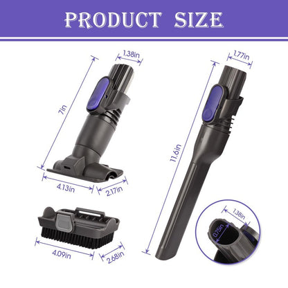 Vacuum Crevice Tool Brush Replacement Parts Compatible with Shark Pet Cordless Stick IX141 IZ162H IZ163H IZ362H IZ562H IZ140 IZ142 UZ145 Removable two-in-one Tool Brush Attachments for D-Shaped Vacuum