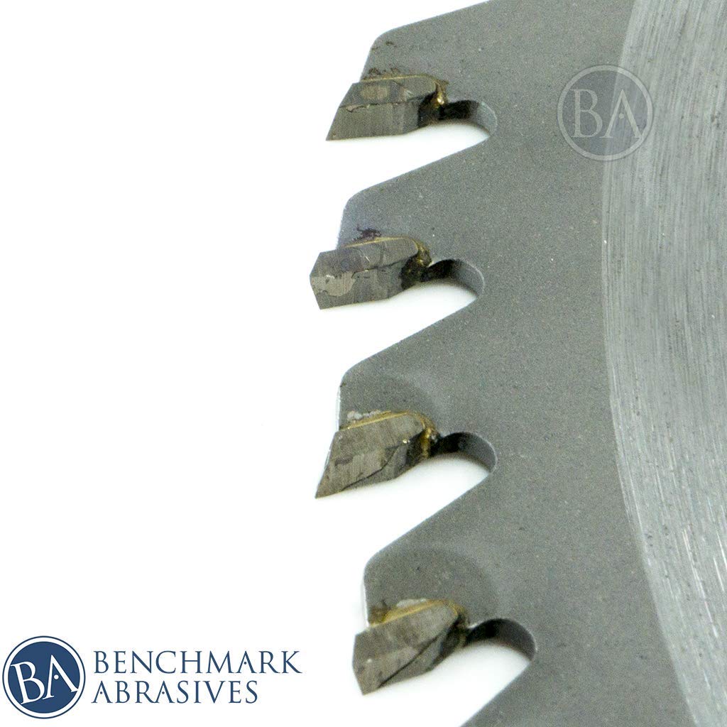 Benchmark Abrasives TCT 8 1/2 Inch Circular Saw Blade, Tungsten Carbide Tipped for Cutting, Plywood, Hardwood, Wood Carving, MDF Panel - Small Circular Saw Wood Cutting Tool - (8-1/2", 60 Tooth)