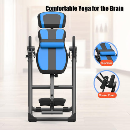 RIEJIN Premium Inversion Table with Removable Head Pillow & Lumbar Support Pad, Heavy Duty - up to 330 lbs
