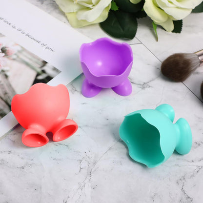 ULTECHNOVO 10 Pack Silicone Egg Cups - Nonstick Egg Holder & Server for Soft Boiled Microwave Safe Poacher Display Stand for Breakfast Kitchen