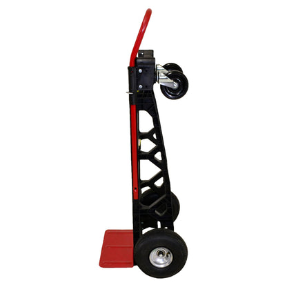 Milwaukee Hand Trucks 40611 Nylon Convertible Truck with 10-Inch Pneumatic Tires