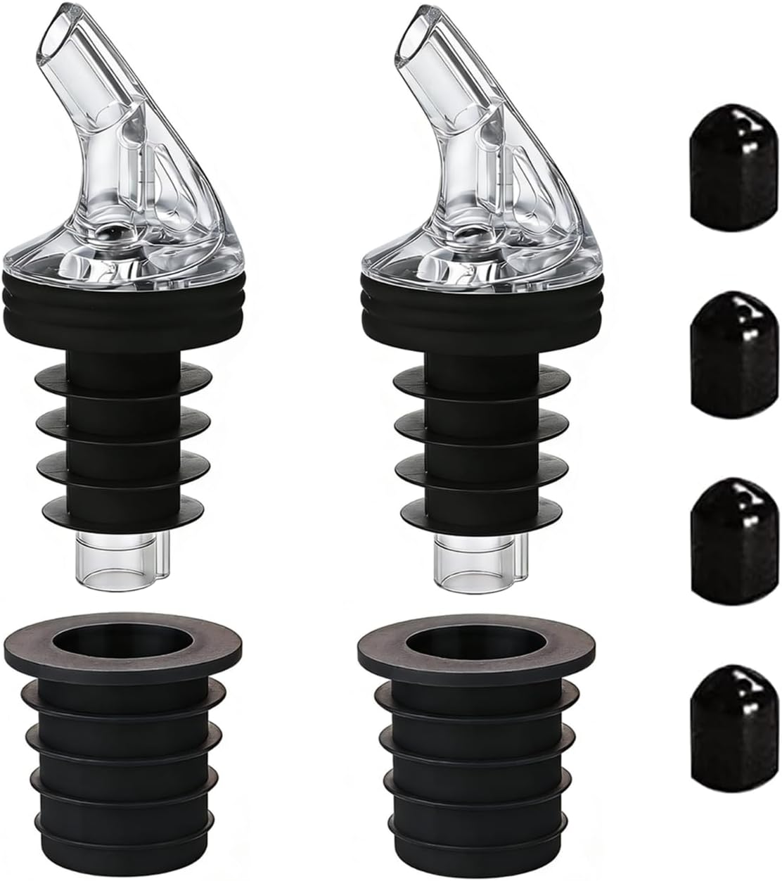ziHenryDa 2-piece 4 Olive Oil Pour Spout for Olive Oil Dispenserfor big-small bottle olive oil dispenser