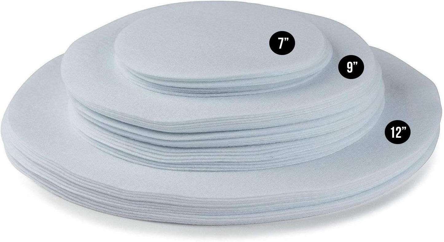 Felt Plate China Storage Dividers Dish Protectors (WHITE, 48 LARGE)