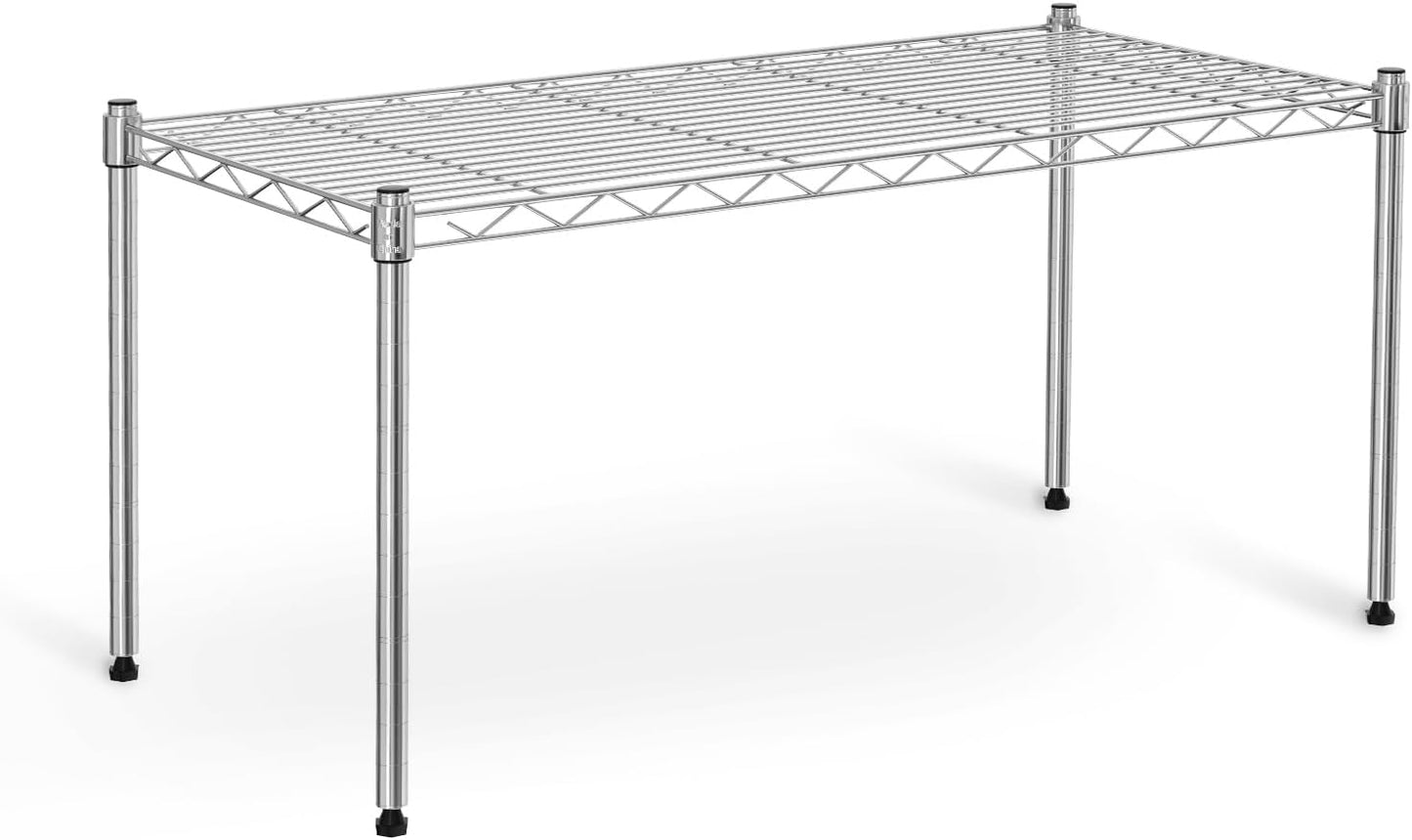 1-Tier 29.92" 13.78" 14.96" Simple Deluxe Shelving Unit, W x D x H Steel Organizer Wire Rack, Chrome