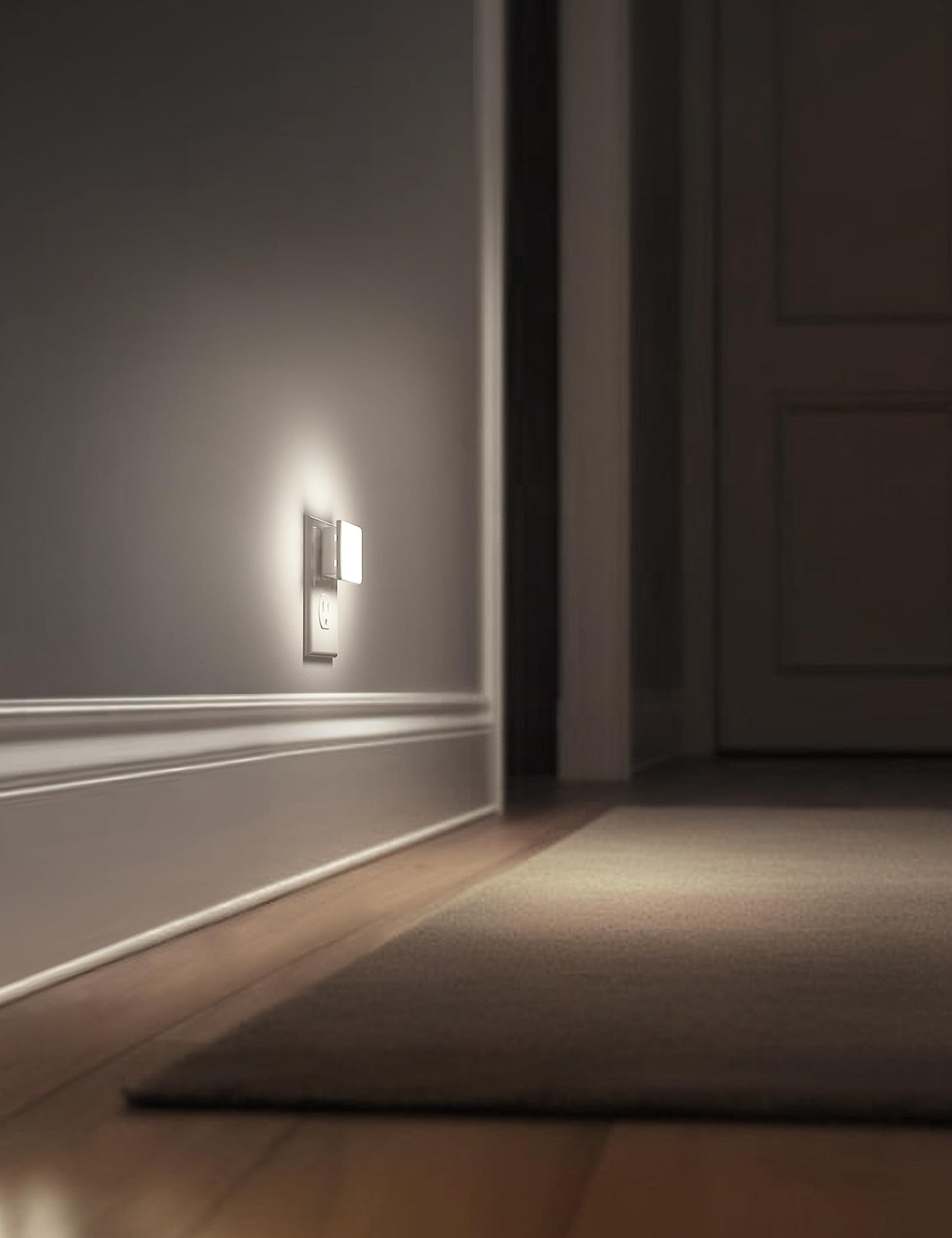 L LOHAS LED Night Lights Plug into Wall, [6-Pack] Plug in Night Light, Dusk-to-Dawn Sensor, 3000K Soft White 0.3W Bright Nightlight Auto-On/Off for Adults Kids Room Bedroom Bathroom Hallway Kitchen