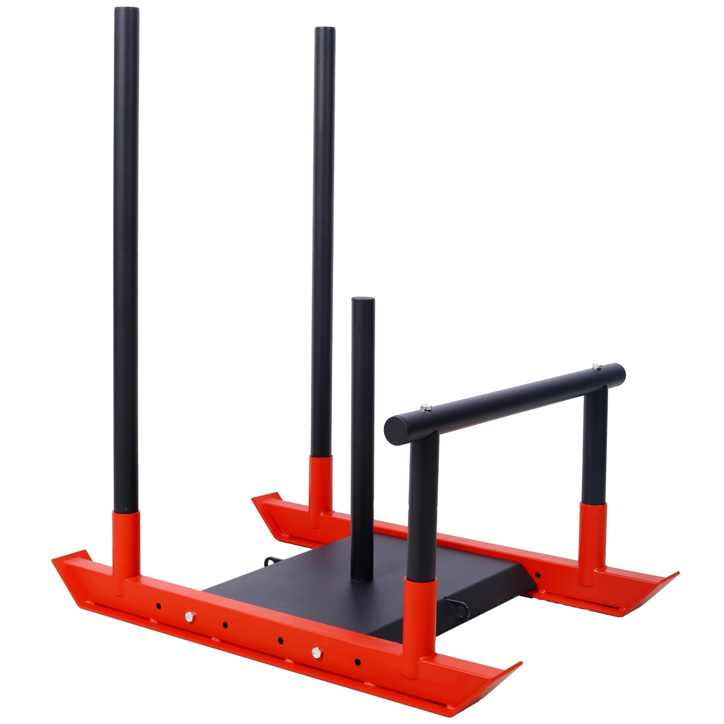Gecheer Weight Sled for Strength Training Speed Training Explosive Power Muscle Building Push Pull Exercises Compatible with 1 Inch and 2 Inch Weight Plates