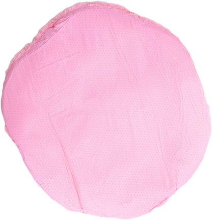 Chic Rose Flower Chair Pad, Soft Faux Fur Cushion for Dining Chairs, No Slip Floor Pillow, Home Decor, Pink