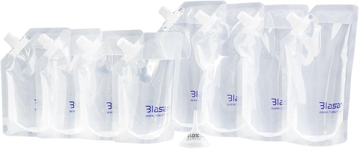 Concealable Cruise Ship Rum Sneak Flask Kit Set - 4x16oz, 4x8oz