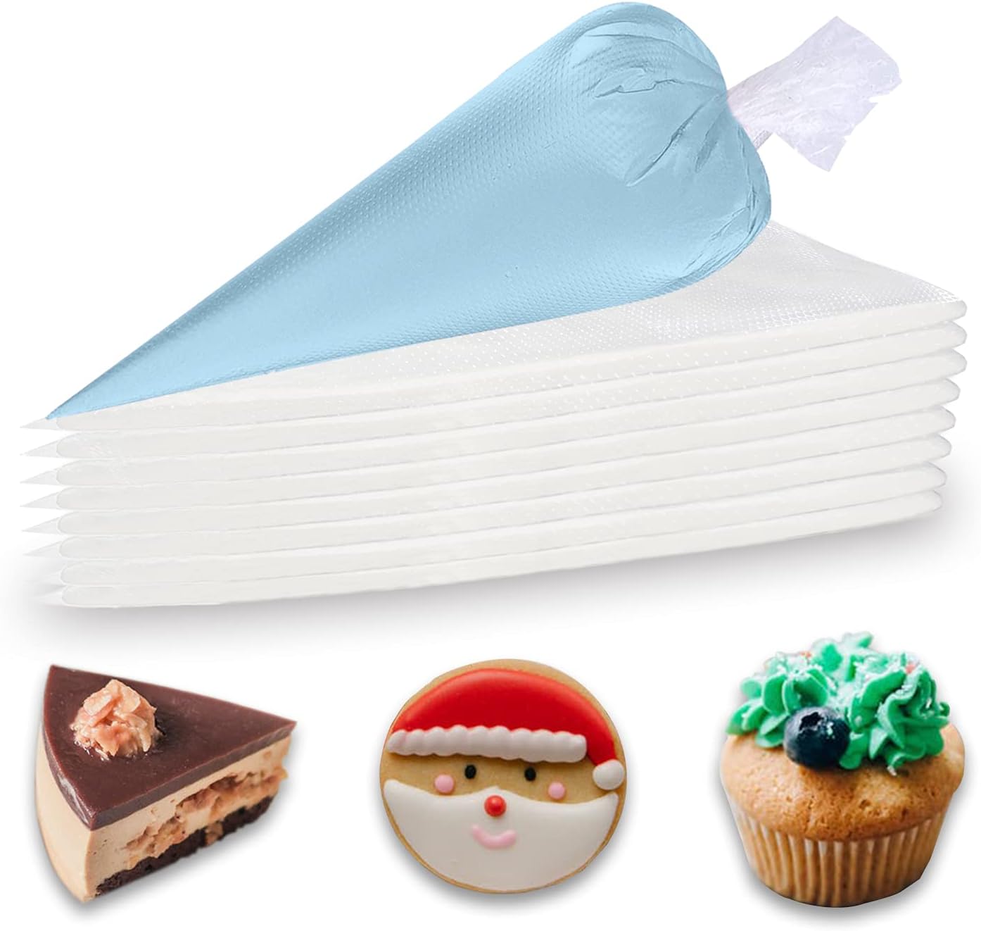 Piping Bags Disposable, 100 Pieces 14 Inch Heavy Duty Anti Burst Piping Pastry Bags