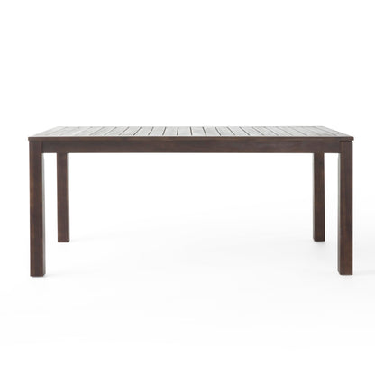 Christopher Knight Home Manila Outdoor Acacia Wood Picnic Set, Dark Brown