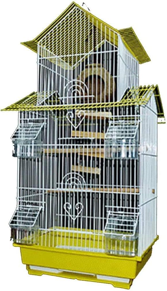 Professional Birdcage Pet Supplies Bird Carrier Gardening Decor Parrot Cages for Large Birds, Household Large Parrot Cage, House-Shaped Decorative Bird Cage, Parakeet Love Bird Pearl Bird