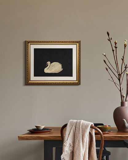VIYYIEA Gold Framed Wall Art | Elegant Canvas Print Home Decor | Black, 13x16 Inches
