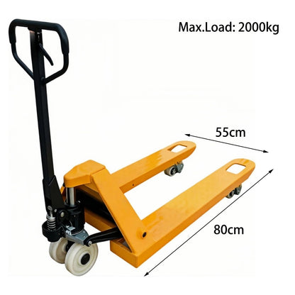 Industrial Pallet Truck Compact Manual Hydraulic Pallet Jack for Confined Space Warehouse Transport Use(Medium)
