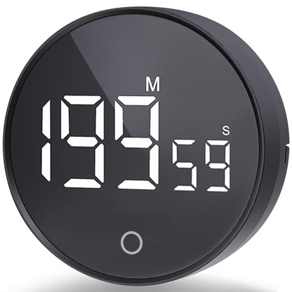 RZASL Digital Kitchen Timers, Magnetic Rotary Timer with Large LED Display, 3 Volume Levels, 0-199Min Countdown/Up, Easy Operation for Cooking, Studying, Fitness, Kids & Seniors