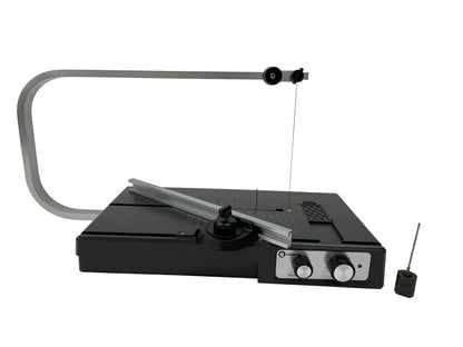 Hot Wire Foam Cutter Table- Variable Temp, Multi Angle, Bevel Shaping Hot Foam Knife With Removable Plunge Cutter. Includes 100-240v 18w Power Transformer By Calcor C3M