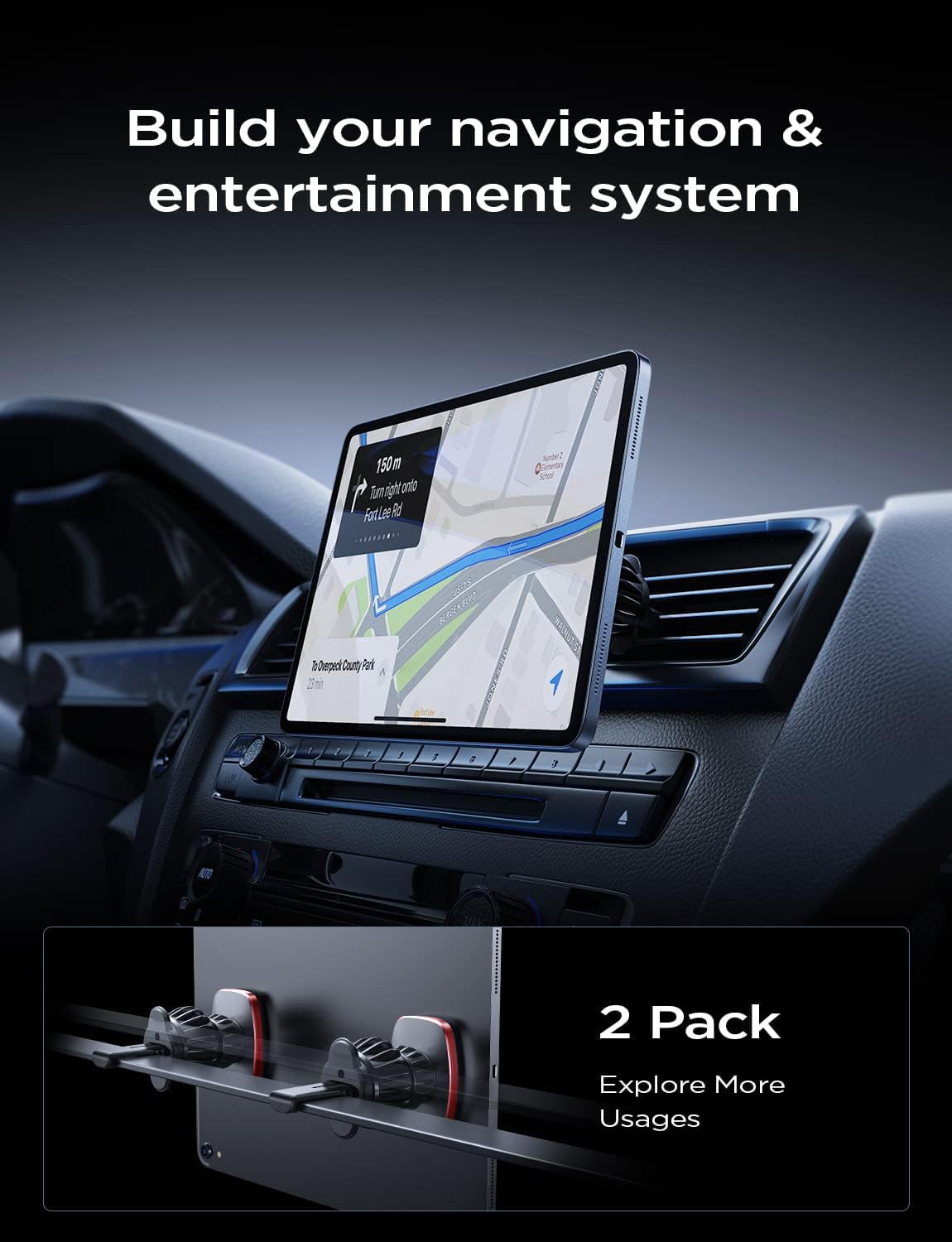 LISEN 2 Pack Magnet for Phone Car Mount Magnetic Phone Holder for Your Car Vent 6 Military Magnets Vent Cell Phone Holder Mount for Car Plate Fit All iPhone 16/15/14/13 Pro Max Plus Samsung S25