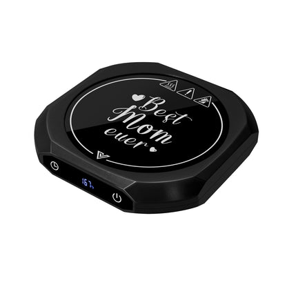 ZenthermoRui 2026, Best Mom Ever Coffee Mug Warmer from Daughter Son, Electric Cup Warmer with Smart 1-12H Timer & 3 Temps, Fast Heating Beverage Warmer for Desk, Tea, Cocoa