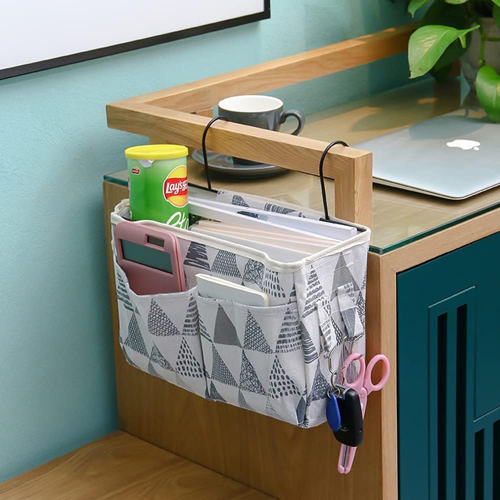 Home Multifunctional Bedside Hanging Bag College Dormitory Bedside Cloth Hanging Basket Bed Clutter Sorting Storage Bag