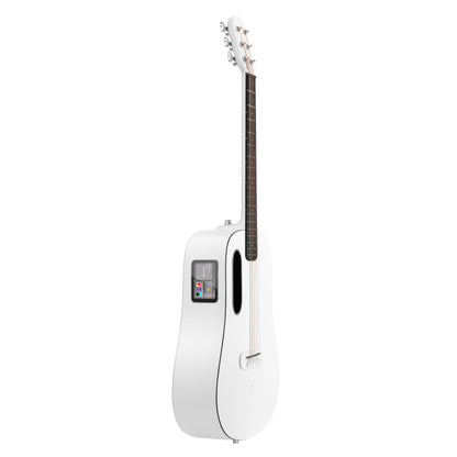 LAVA ME PLAY Smart Guitars,HILAVA 2.0 System Acoustic Electric Guitar,Right Handed 6 Steels String Acustica Guitarra For Adults & Teens & Beginner (36', LITE BAG,Sail White)