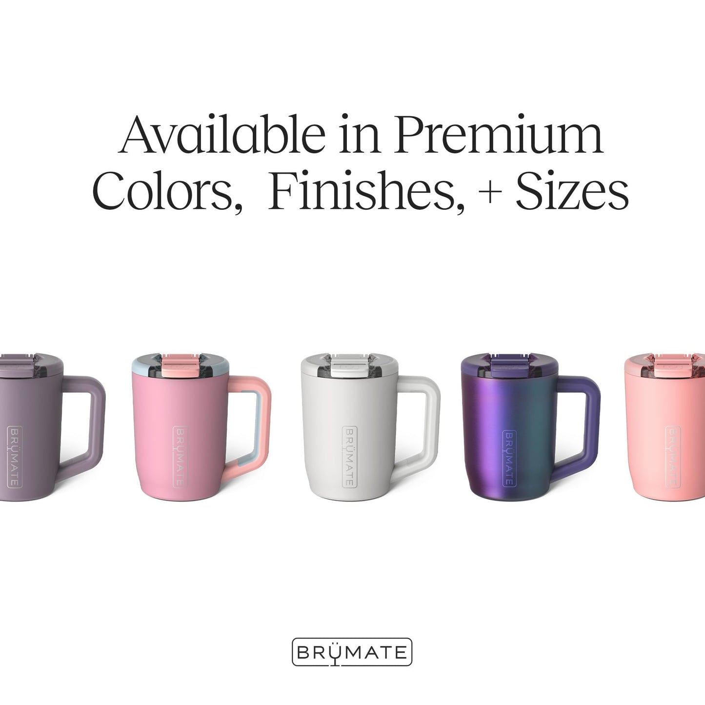 BrüMate Müv - 15oz 100% Leak Proof Insulated Coffee Mug with Handle & Lid - Stainless Steel Coffee Travel Mug - Double Walled Coffee Cup (Neon Pink)