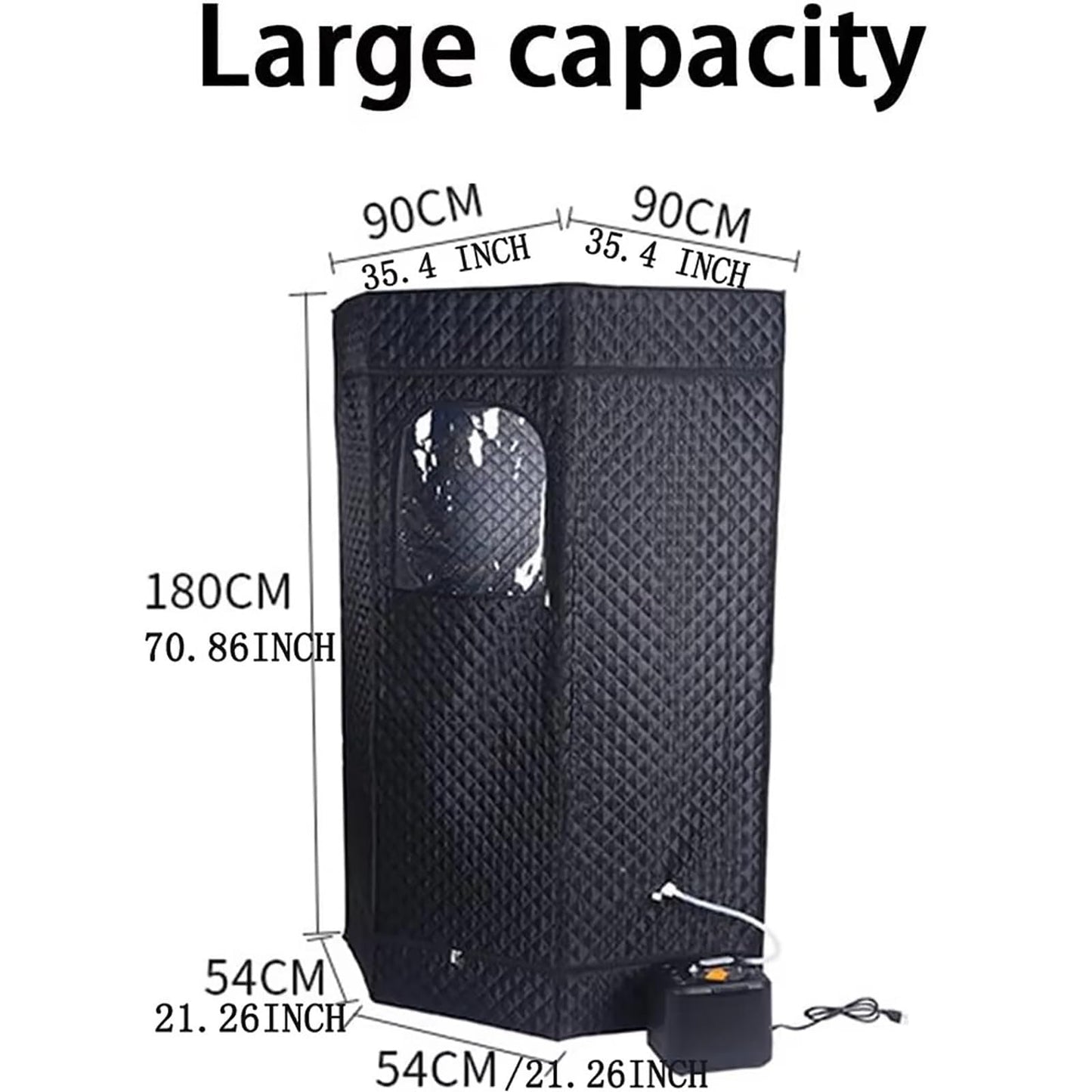 YXKJZHF Portable Steam Sauna Box, Personal Sauna Tent Kit for Home Spa, Indoor Sauna Relaxation with Steam Generator