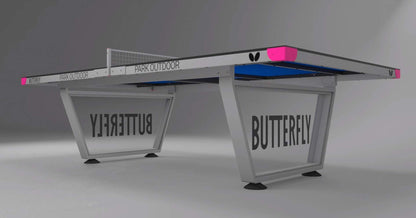 Butterfly Park Outdoor Ping Pong Table | Outdoor Table Tennis Table for Parks, Beaches, Playgrounds | Anti-Glare Weatherproof Ping Pong Top | Outdoor Ping Pong Net | Sturdy Frame with 10 Year Warranty