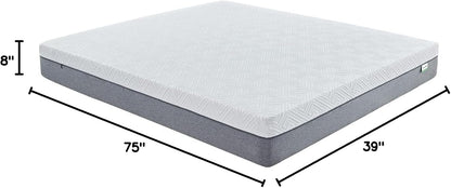 Novilla Twin Mattress - 8-Inch Gel Memory Foam for Pressure Relief & Plush Comfort | Bed in a Box