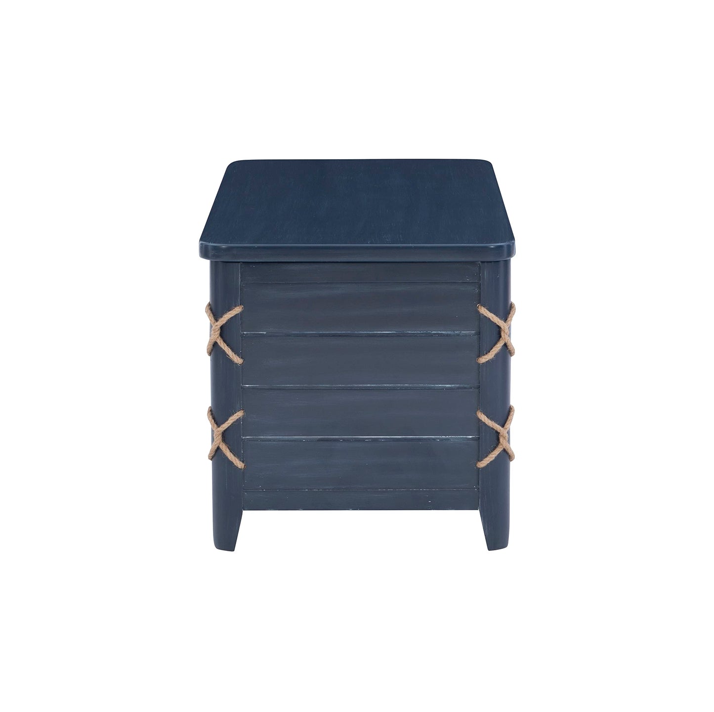 Powell Phillip Navy Blue Cedar Chest with Rope Detailing
