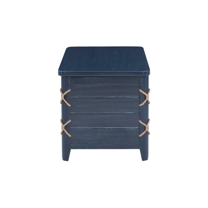 Powell Phillip Navy Blue Cedar Chest with Rope Detailing