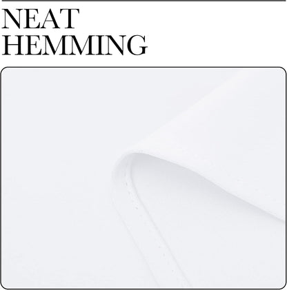 NICETOWN Draperies Curtains - 50% Sunlight Blocking Grommet Top Panels for Small Windows | White (2 Panels, 34" x 45")